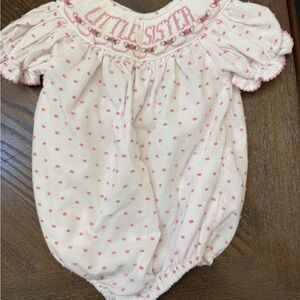 Pink Polka Dot Baby Romper